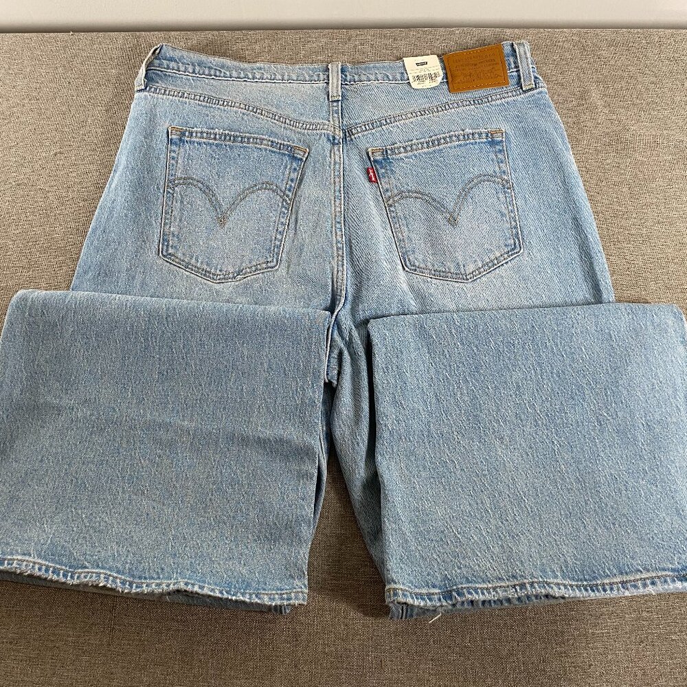 Levi's Premium Ribcage Bell Jeans Women's 34 High Rise Blue 70s Hippie NWT - Picture 7 of 15